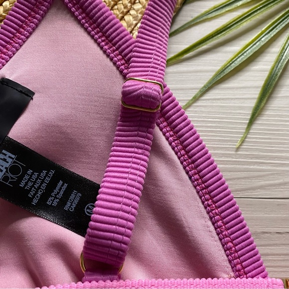 Beach Riot Colorblock Mika Triangle Bikini Top - Picture 7 of 12